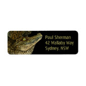 Crique de crocodile ! Étiquette (Devant)