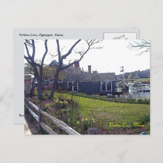 Crique de Perkins, Ogunquit, Maine - carte postale (Devant / Derrière)