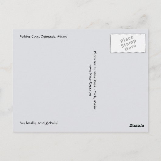 Crique de Perkins, Ogunquit, Maine - carte postale (Dos)