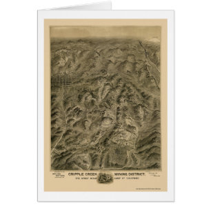 Crique d'estropié, carte panoramique de Co - 1895