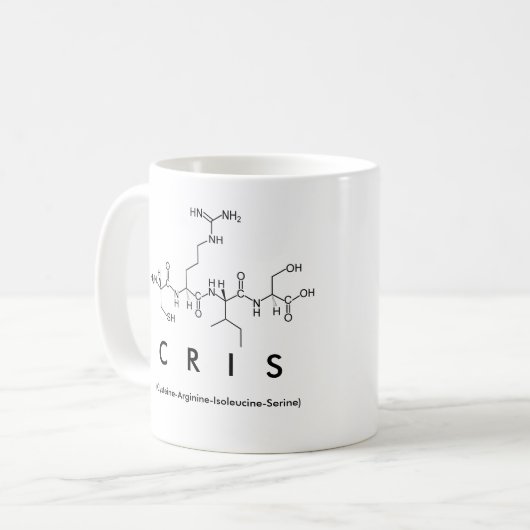 Cris peptide nom mug (Devant gauche)