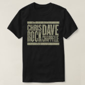 Cris Rock Dave Chappelle  RETRO STIJL T-shirt (Design voorkant)