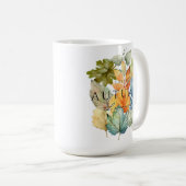 Crise d'automne Feuilles Mug (Devant droit)