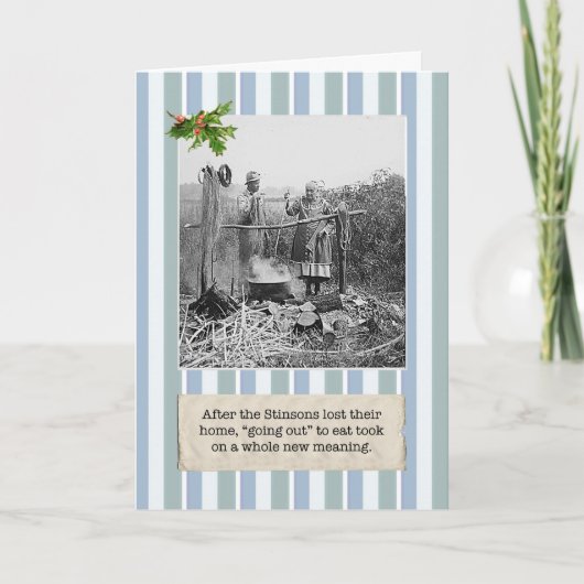 Crise financière Perdue Notre Carte de Noël (Devant)