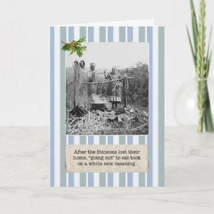 Crise financière Perdue Notre Carte de Noël