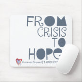 Crise pour espérer le tapis de souris (Avec souris)