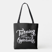 Crisis een kans maken draagtas (Achterkant)