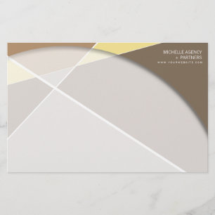 Crisiscross-geometrische patroonstijlvolle kunst briefpapier