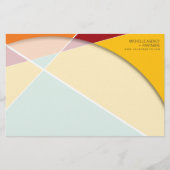 Crisiscross-geometrische patroonstijlvolle kunst briefpapier (Voorkant)