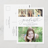 Crisiskleurig, bewerkbaar Afstuderen Briefkaart (Voorkant / Achterkant)