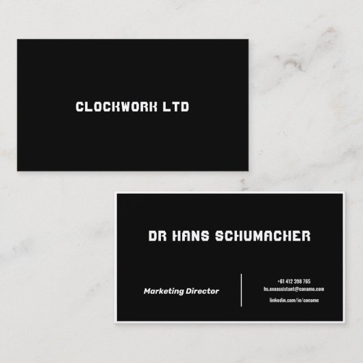 Crisp - Carte de visite (Devant / Derrière)