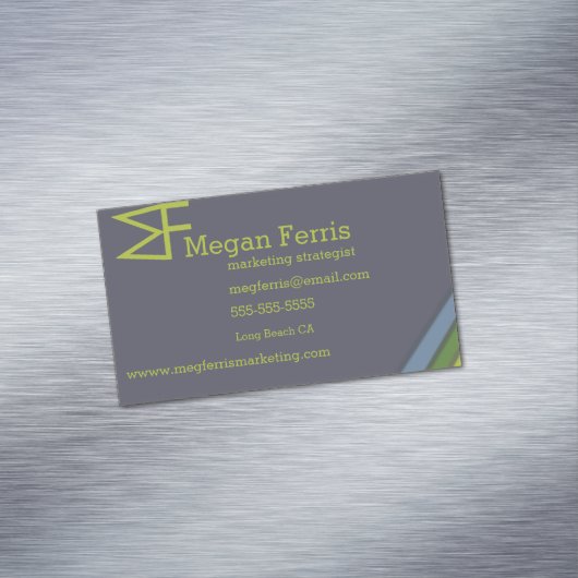 Crisp en dramatisch magnetisch visitekaartje (Voorbeeld)