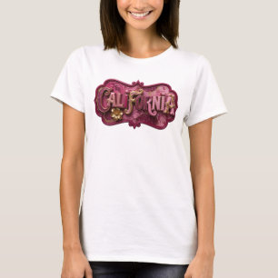 Crisp Gold CALIFORNIA Artistiek Motief T-shirt