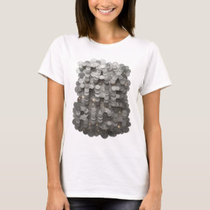 Crisp Grijs TAX THE RICH Citaat Design T-shirt