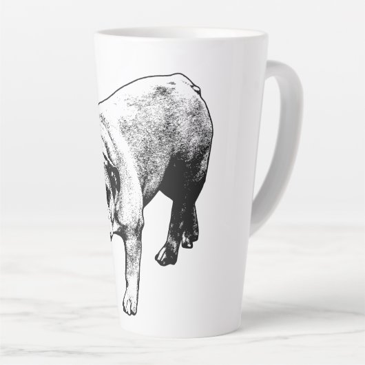 Crisp Noel Bulldog Latte Mok (Rechterhoek)