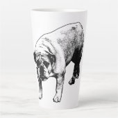 Crisp Noel Bulldog Latte Mok (Voorkant)