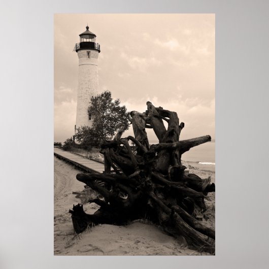 Crisp Point Lighthouse Poster (Voorkant)