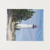 Crisp Point Vuurtoren wandtapijt Wandkleed (Voorkant (horizontaal))