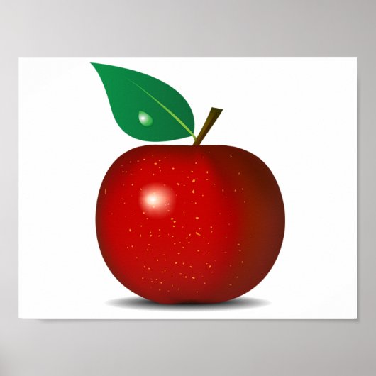 Crisp Red Apple Poster (Voorkant)