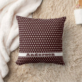 Crisp White Polkadot Pattern Kussen (Deken)