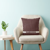 Crisp White Polkadot Pattern Kussen (Stoel)