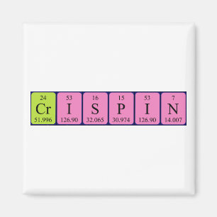 Crispin periodieke table name magnet magneet