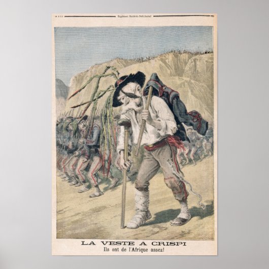 Crispi's Defeetkarikatuur Poster (Voorkant)