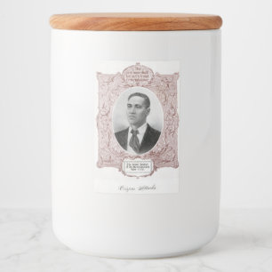 Crispus Attucks: Martelaar van de Amerikaanse Revo Voedselcontainer Etiket