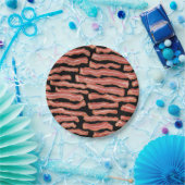 Crispy Bacon Patterned Papieren Bordje (Feest)