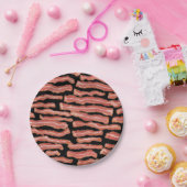 Crispy Bacon Patterned Papieren Bordje (Feest)