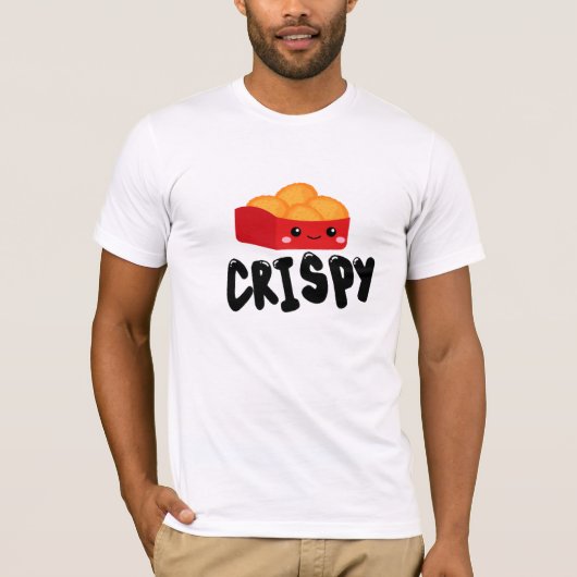 Crispy Chicken Nuggets Foodie T-Shirt (Voorkant)