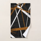 Criss sans couture lignes Brown et blanches de (Serviette à main)