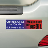 Crist Florida, Rubio Big Oil Bumpersticker (Op auto)