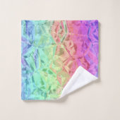 cristal arc-en-ciel gelé : (Gant de toilette)