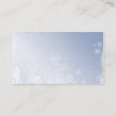 Cristal Bleu Mariage d'hiver Cartes (Dos)