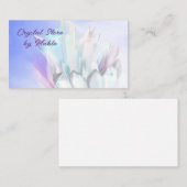 Cristal, Cristal, Reiki, Cartes de visite pastel (Devant / Derrière)