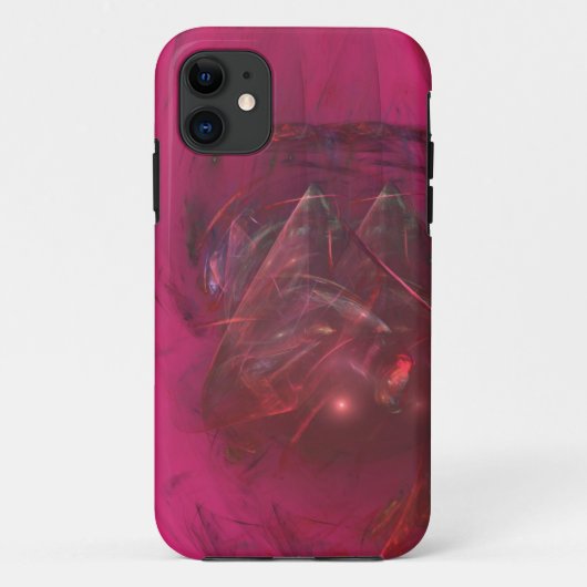 cristal de pierre rouge coque d'art abstrait (Dos)