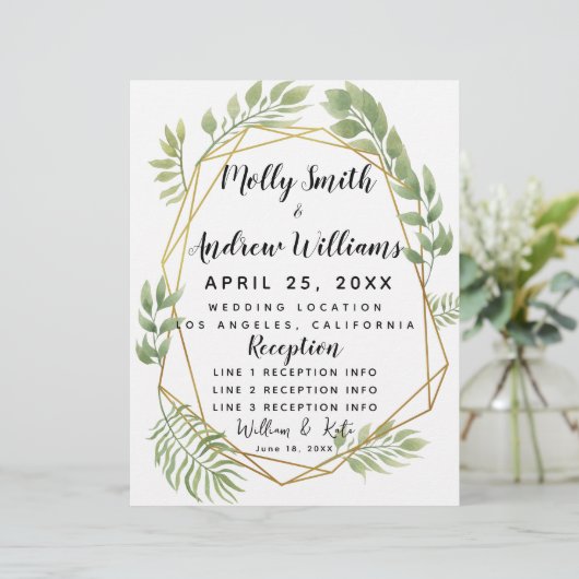 cristal mariage verdure programme mariage (Debout devant)