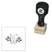 Cristal minimaliste moderne tampon caoutchouc (Tamponné)