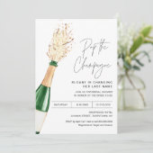 CRISTAL Pop The Champagne Bridal Show Invitation (Debout devant)