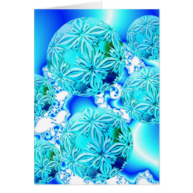 Cristaux de glace bleus, spirale cyan azurée (Devant)