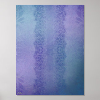 Cristaux de glace II Impression d'huile d'argent