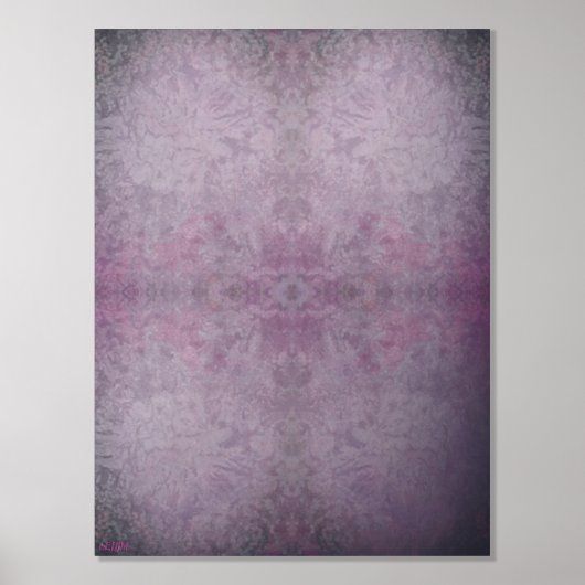 Cristaux de glace III Impression d'huile d'argent (Recto)