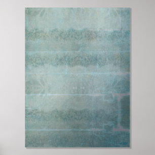 Cristaux de glace V Impression à l'huile d'argent