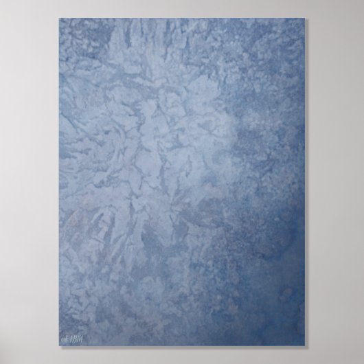 Cristaux de glace VI Impression d'huile d'argent (Recto)