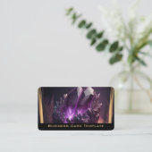 Cristaux de guérison Carte de visite d'méthyste (Debout devant)