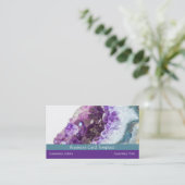 Cristaux de guérison Carte de visite d'méthyste (Debout devant)