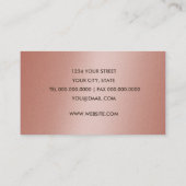 Cristaux de pêche et Carte de visite de dentelle (Dos)