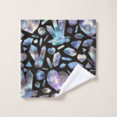 Cristaux d'énergie magique Arc-en-ciel Crystal Roc (Gant de toilette)