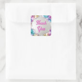 Cristaux d'iridescente autocollant carré (Sac)